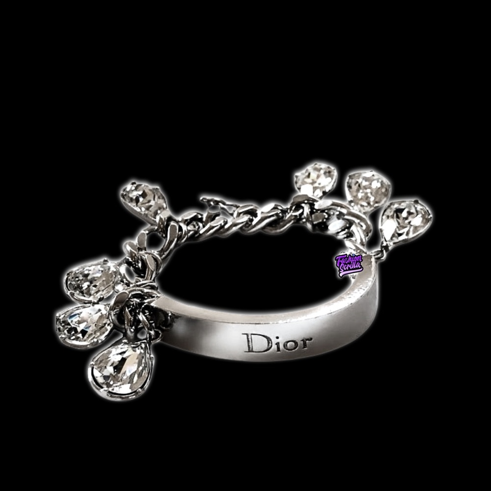 Dior Vintage John Galliano Y2K Gambler Diamantรฉ Charm Bracelet Full Set NWT 2004 - Picture 2 of 16